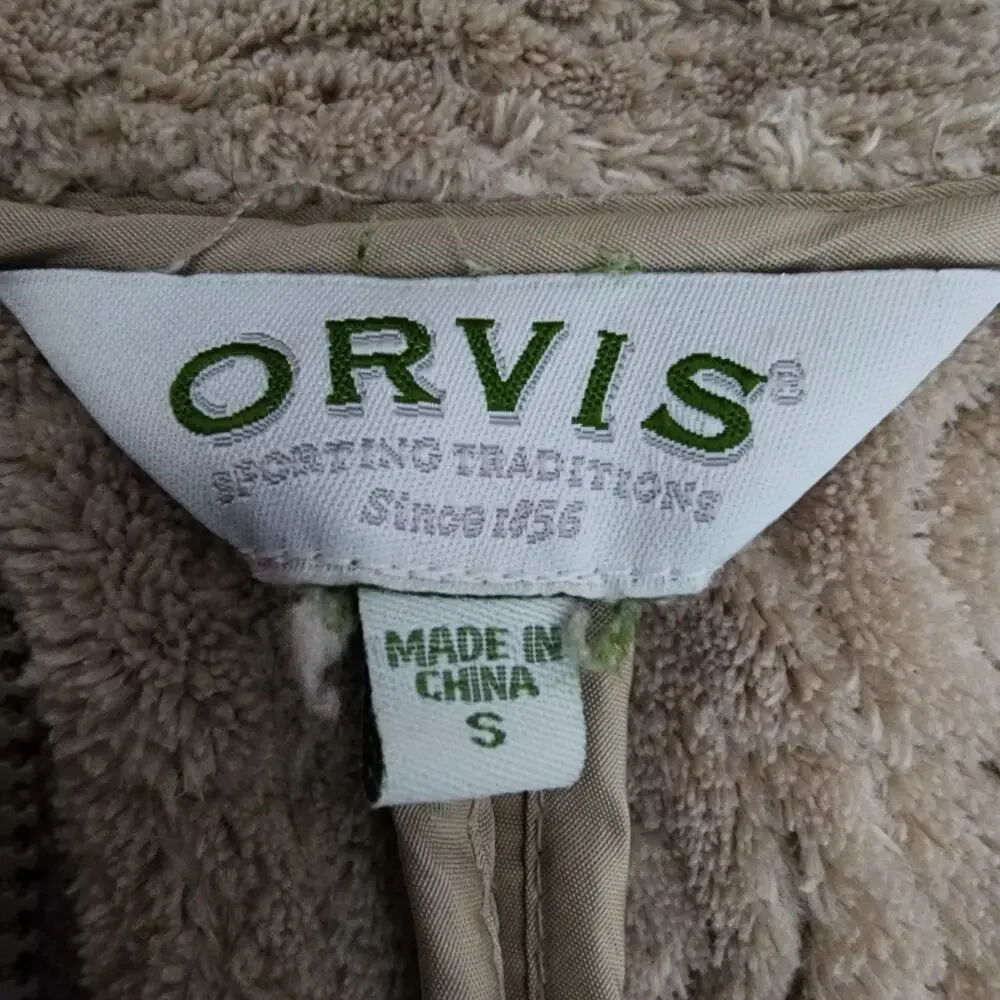 Orvis Floral / Swirl Stitched Fleece Lined Vest | Women's Small